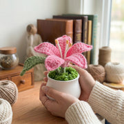 Crochet Lily Flower Pot - view 1