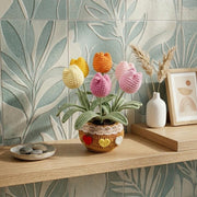 Crochet Tulip Flower Pot - view 2