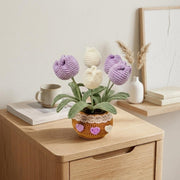 Crochet Tulip Flower Pot - view 5