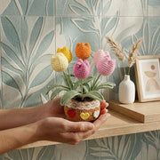 Crochet Tulip Flower Pot - view 7