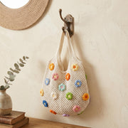Flower Knitted Shoulder Bag - view 3