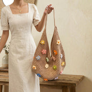 Flower Knitted Shoulder Bag - view 7