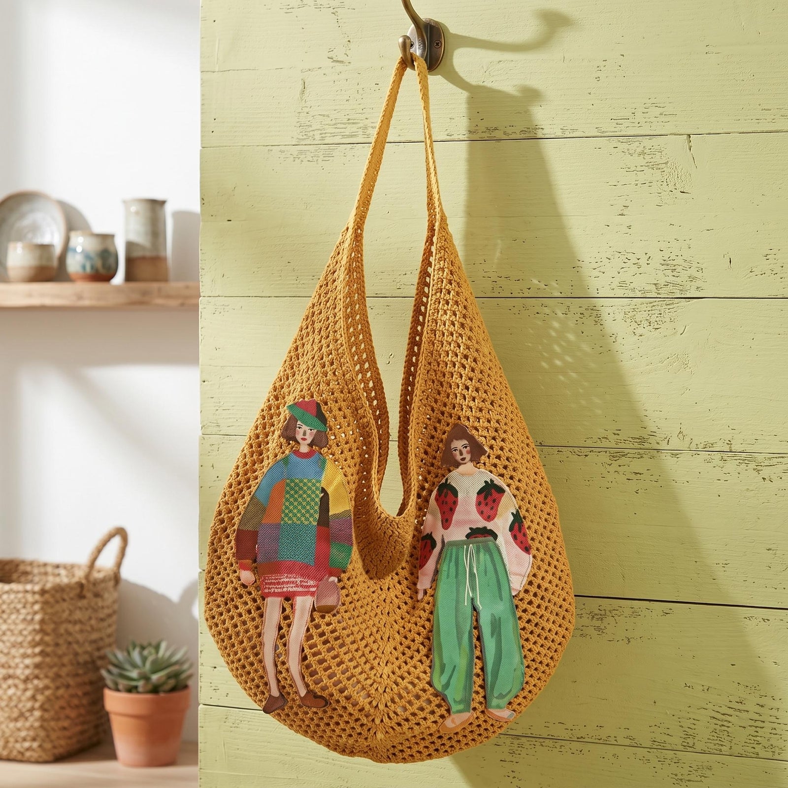Knitted Mesh Shoulder Bag - view 3
