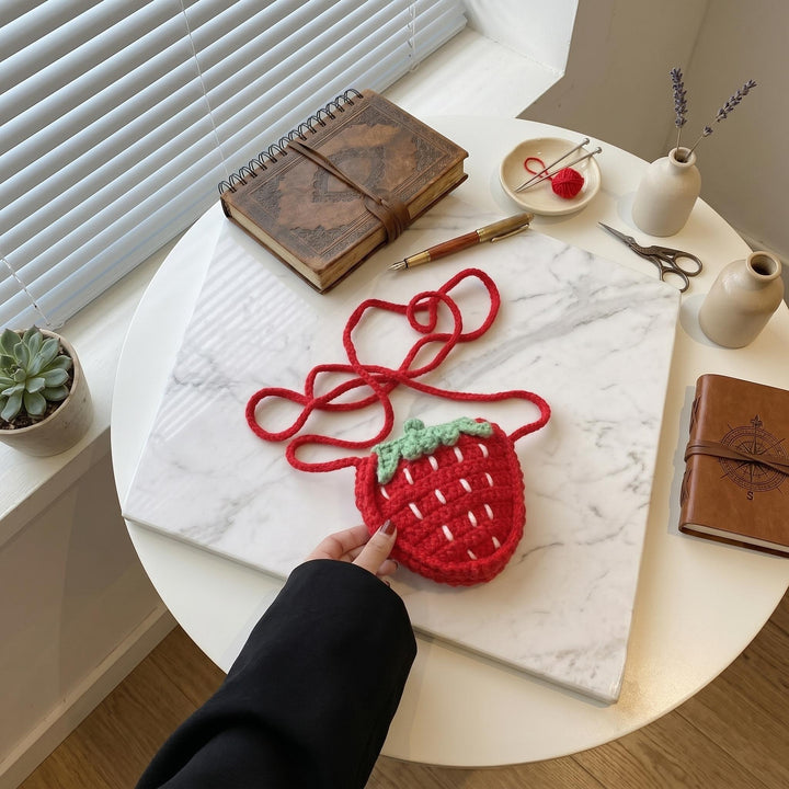 Strawberry Crochet Crossbody Bag - view 1