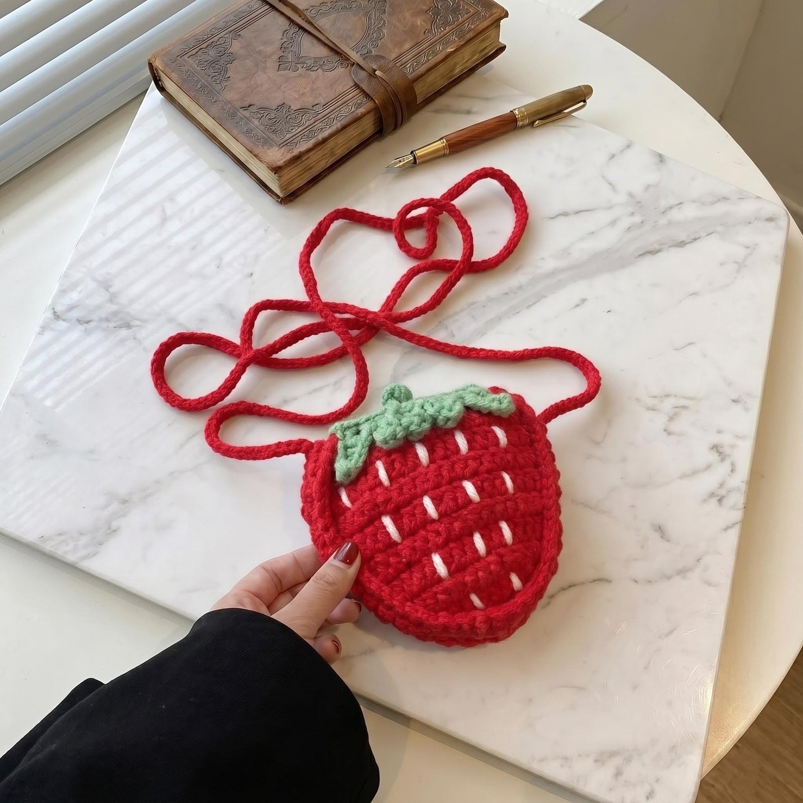 Strawberry Crochet Crossbody Bag - view 3