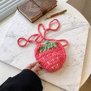 Strawberry Crochet Crossbody Bag - view 6