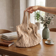 Knitted Crochet Tote Bag - view 4