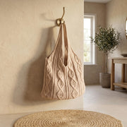 Knitted Crochet Tote Bag - view 5