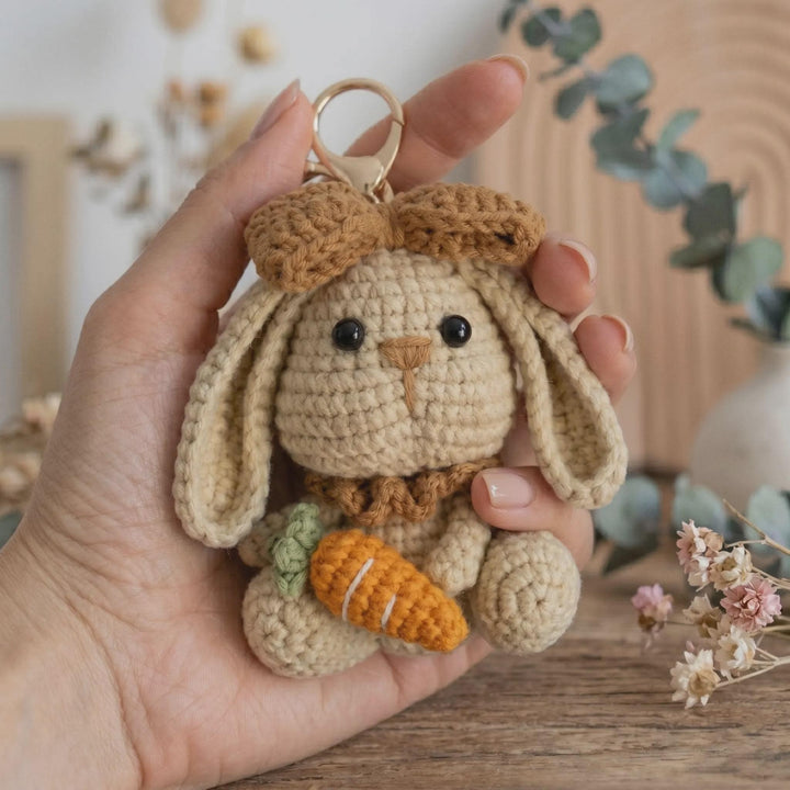 Crochet Rabbit Keychain - view 1