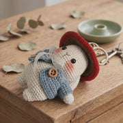Crochet Mushroom Bunny Keychain - view 3