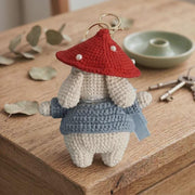 Crochet Mushroom Bunny Keychain - view 5