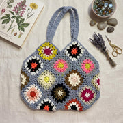 Large Boho Crochet Tote Bag - view 6