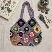 Large Boho Crochet Tote Bag - view 8