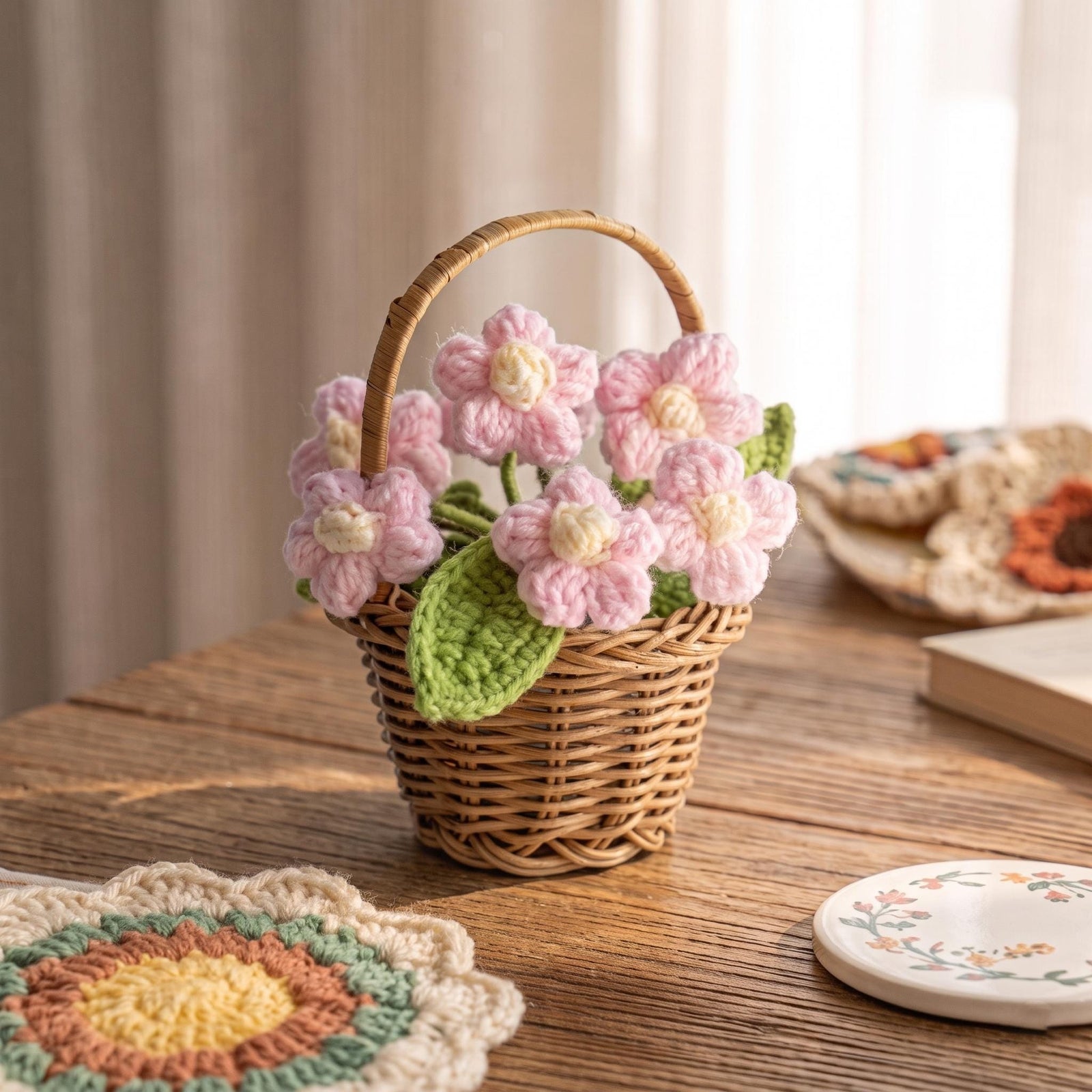 Crochet Flower Pot Decor - view 7