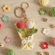 Crochet Sunflower Bouquet Keychain - view 2