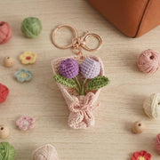Crochet Sunflower Bouquet Keychain - view 3