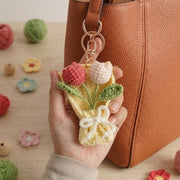Crochet Sunflower Bouquet Keychain - view 4