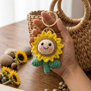 Crochet Sunflower Keychain - view 2