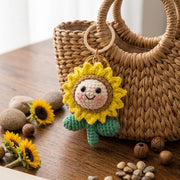 Crochet Sunflower Keychain - view 3