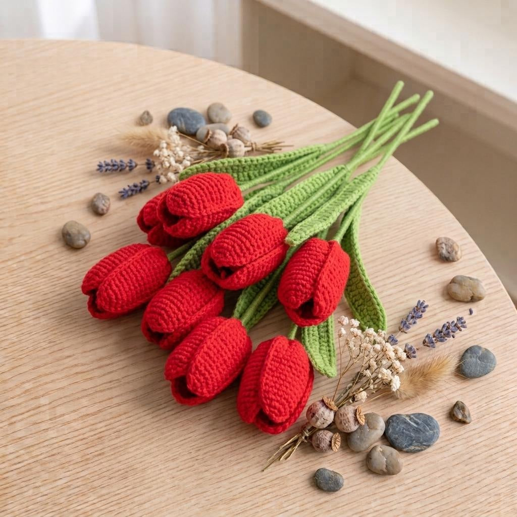 Crochet Tulip Bouquet - view 6
