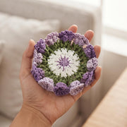 Crochet Rose Bouquet Coaster Set - view 4