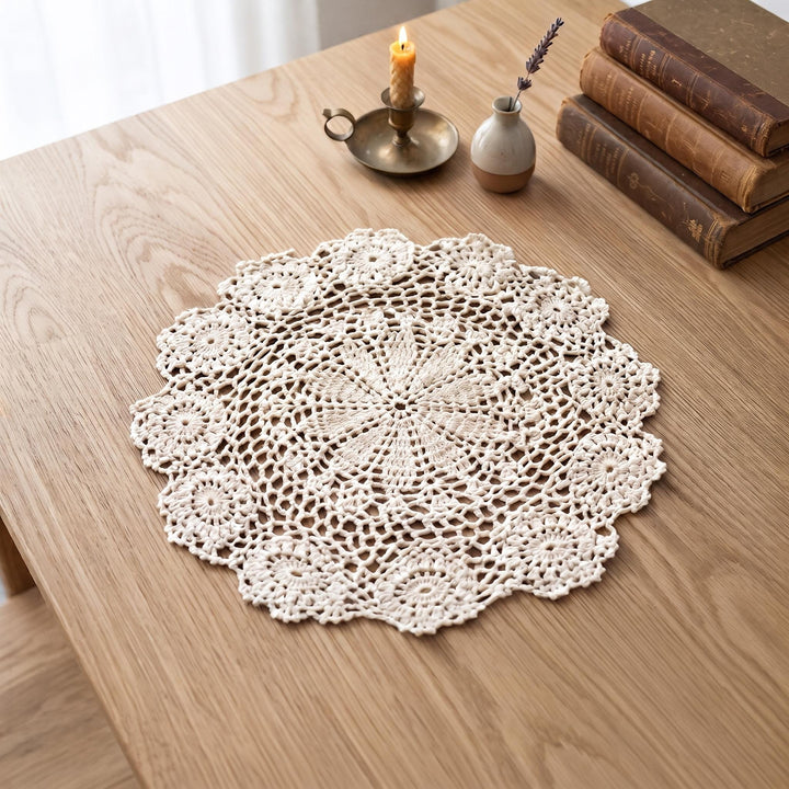 Round Crochet Doily - view 1