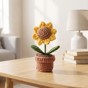 Crochet Sunflower Pot - view 3