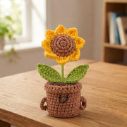 Crochet Sunflower Pot - view 4
