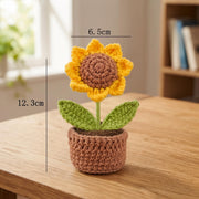 Crochet Sunflower Pot - view 5