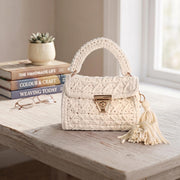 Crochet Knit Tote Bag - view 3