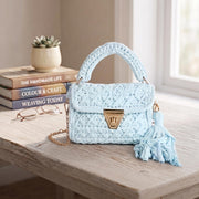 Crochet Knit Tote Bag - view 4