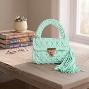 Crochet Knit Tote Bag - view 5