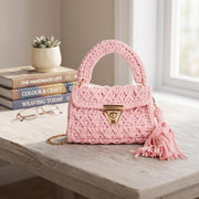 Crochet Knit Tote Bag - view 6