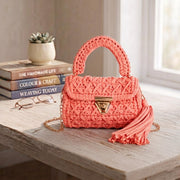 Crochet Knit Tote Bag - view 7
