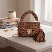 Crochet Knit Tote Bag - view 8