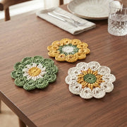 Crochet Flower Coaster - view 1