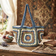 Granny Square Crochet Shoulder Bag - view 4