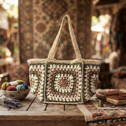 Granny Square Crochet Shoulder Bag - view 5