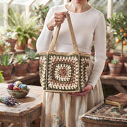 Granny Square Crochet Shoulder Bag - view 6
