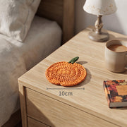 Halloween Crochet Pumpkin Coasters - view 3