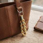 Boho Macrame Wristlet Keychain - view 3