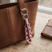 Boho Macrame Wristlet Keychain - view 4