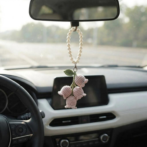 Crochet Flower Keychain - view 2